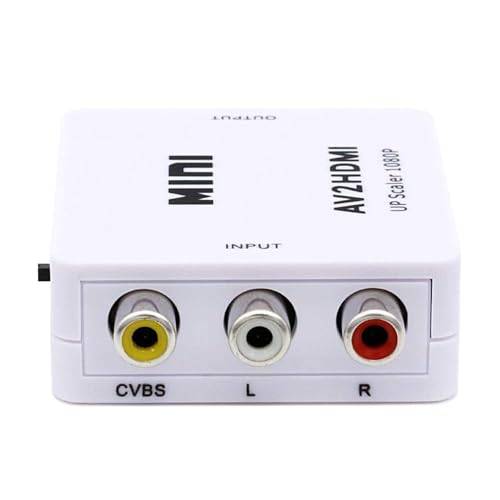 Image of FORIDA RCA to HDMI Converter, AV to HDMI Adapter 1080P, Mini Composite CVBS Video Audio Converter Supporting PAL /NTSC for TV, PC, PS3, PS4, Xbox, VHS, VCR, DVD Player, STB