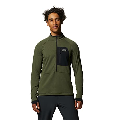 Image of Mountain Hardwear Men's Polartec Power Grid Half Zip Jacket | Stylish and Warm Jacket for All Outdoor Adventures