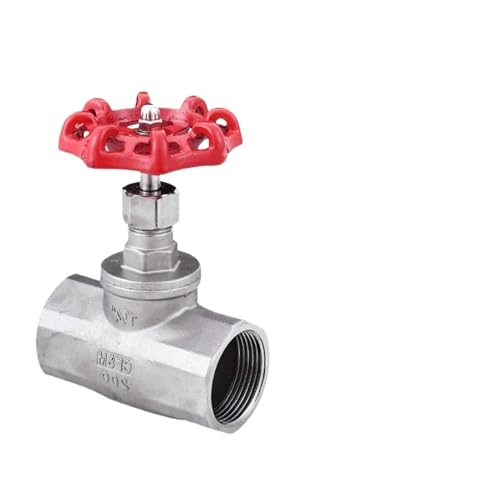 J11W-16P 304 Stainless Steel Threaded Globe Valve 1/2 3/4 2 Inch Female Thread Valve Manual Handwheel Industrial Shut Off Valve(DN40)