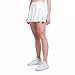 Sportkind Mädchen & Damen Tennisskort mit Ballgürtel, atmungsaktiver Sport Rock mit Innenhose, weiß, Gr. 158