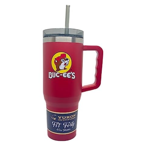Buc-ee's Insulated Tumbler with USA Pride Sticker Cover