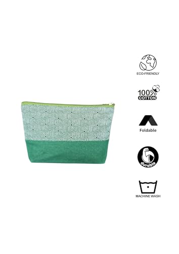 Image of Greencraft Makeup Pouch for Women | Multipurpose Pouch for Travel Carry Cute, Carry Smart & Your Daily Companion, Everywhere - Multicolor