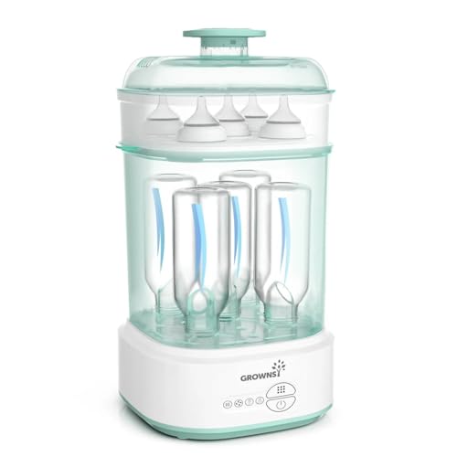 GROWNSY Bottle Dryer Compact Electric Baby Bottle Steamer, Bottle Dryer for Baby Bottles, Pacifiers,...