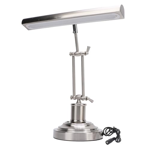 14in Piano Light for Grand/Upright Piano, 12W Upgraded LED Piano Lamp, 3000K to 6000K Stepless Dimmable Piano Desk Lamp, 360° Rotatable Music Stand Light Office Table Light (US