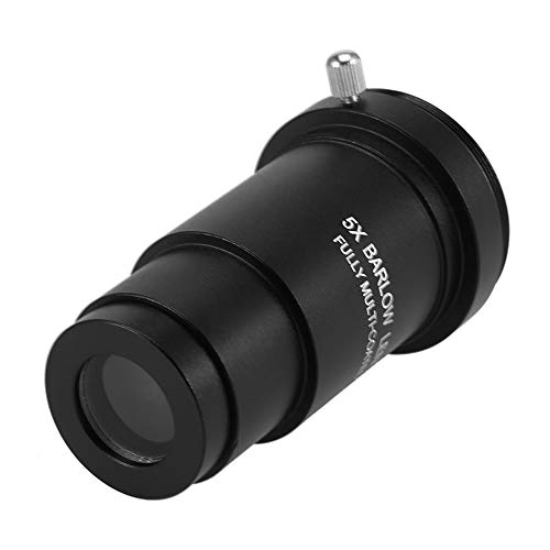 Leeofty 5X Barlow Ocular Ocular do Telescópio Astronômico de 1.25 polegadas Ocular Multi-revestido O