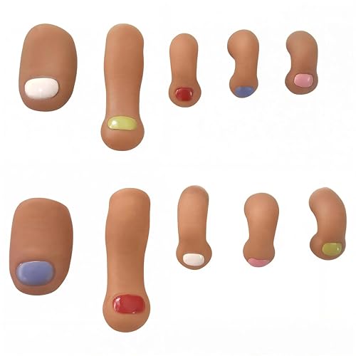 10pcs Funny Shoe Charms for Clogs and Sandals Novelty Shoe Decoration Accessories Humorous Prank Gift Cute Unique Shoe Accessories (Toes 10pcs)