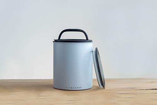 Image of Planetary Design Airscape Kilo Coffee Storage Canister - Large Food Container Patented Airtight Lid 2-Way Valve Preserve Freshness Holds 2.2 lb Dry Beans (Matte Gray)