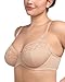 HSIA Minimizer Bras for Women, Full Coverage Lace Bra Unlined Underwire Plus Size Bras for Heavy Breast Light Beige