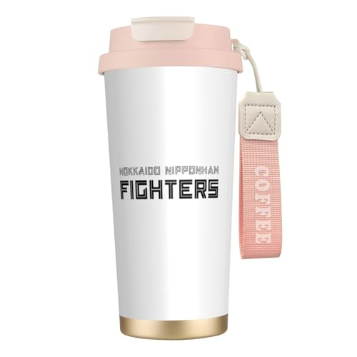 ステンレスカップ 北海道日本ハムファイターズ 車用タンブラー 大容量 マグボトル 水筒 車用コップ おしゃれ 大容量 保冷 保温 真空断熱 ストロー付き 蓋付き 直飲み ウォーターボトル 持ち運び便利 男女兼用 プレゼント オフィス 家庭用 車載用 500
