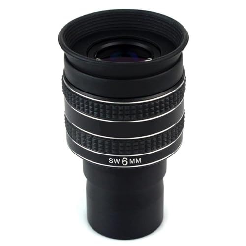 Ocular telescopio 6mm gran angular para descubrir cráteres lunares en noches acampada
