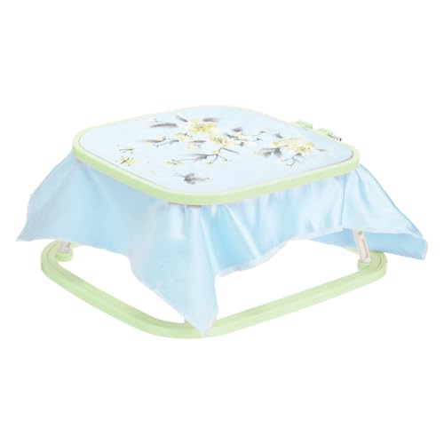 Image of PATIKIL 9.4 inch x 8.7 inch Square Embroidery Hoop Stand, Adjustable ABS Plastic Cross Stitch Stand Hands-Free 2-Tier Embroidery Hoop Holder Punch Needle Frame for Sewing Arts Needlework, Green