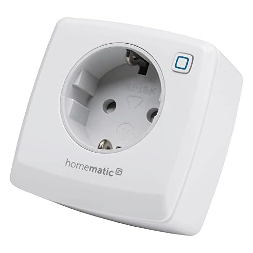 Homematic IP Smart Home Schalt-Mess-Steckdose – intelligente Steckdose mit kostenloser App und Sprachsteuerung über Amazon Alexa, 140666A0