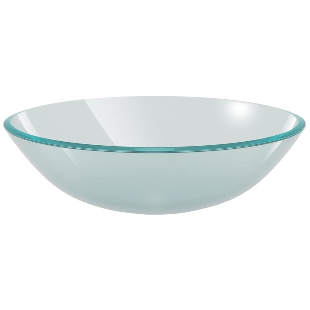 Lavabo de cristal templado de 42 cm esmerilado para baño