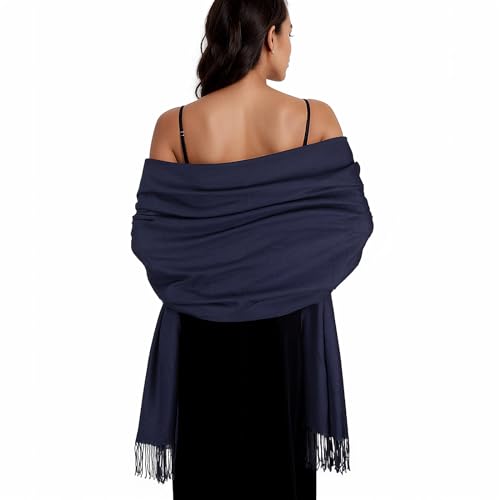SWAT PANY Chale Bleu Marine Etole Femme Châles Etoles Mariage Echarpes Foulards Pashmina Femme...