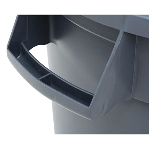 Caneca de basura plástica gris 10 gal HUBERT miniatura 2