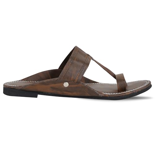 Image of DFR Ethnic Sandals For Boys Men, Comfortable Men's Rajasthani Slipper Chappals