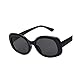YGDBXHYD Luxury Oval Sunglasses Women's Frame sunglasses Men's Classic Women's Sunglasses Men's Fashion Glasses(Black Frame Grey)