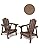 BUPPLEE Adirondack Chair - Durable HDPE Poly Lumber All-Weather Resistant, Oversized Balcony Porch Patio Outdoor Chair for Lawn, Backyard, Deck, Garden, Camping - Easy Installation, Teak