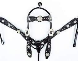 Western Premium Leather Hand Carved Tooled Trail Horse Saddles Equestrian Tack Set Headstall Breast Collar Reins Size Full/Cob M264