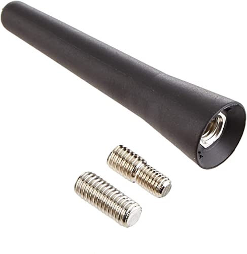 TTBB-AUTOPARTS Antenne de voiture universelle courte de 65 mm - Style fibre de carbone modifiée - Noir