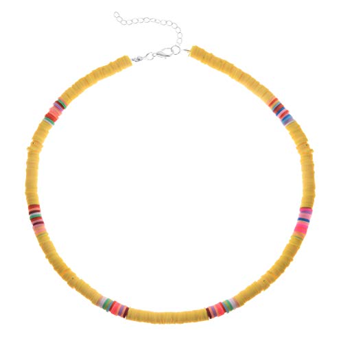 Koowaa Collier ras du cou pour femme avec perles bohèmes et perles