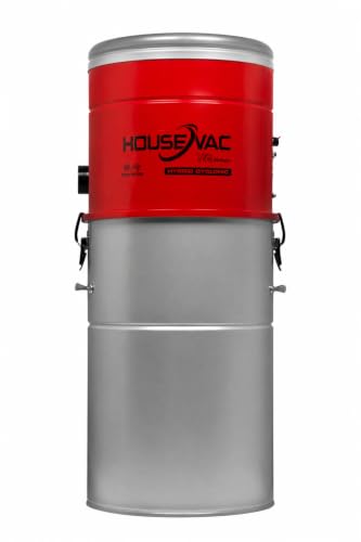 Miniatura 6 de Housevac Aspiradora Central Hv-755st-35h Kit De Accesorios De Limpieza Premium De 10,5m Aspiración 755 Airwatts Motor Ametek De 1700 W 2 Turbinas Soft Start Stop Filtrado Ciclónico Híbrido