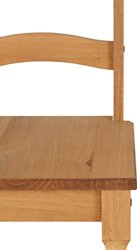 Seconique Corona Dining Chair Set of 2 in Distressed Waxed Pine - Image 9