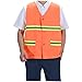 jojofuny High Reflective Clothing Volunteer Traffic Vest Emergency Activities Vest Coat Reflective Vest Emergency Vest Indoor and Outdoor Vest Reflective Yellow First Aid Jacket