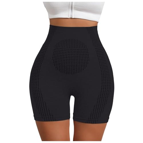 Viresta Shaping Shorts, Viresta Ion Shaping Shorts, Ice Silk Lon Fiber Repair Shaping Shorts (Black, L)