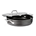 Calphalon Signature 5 Quart Saute Pan|Hard Anodized Nonstick Sautee with Lid, Black