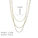 RUOXITIA Women's Layered Gold Necklace Set, 18K Gold Plated Paperclip 3-Layer Stainless Steel Necklace, Fashion Jewelry Gift for Her