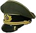 WW2 German Army Generals Officers Service Visor Hat Cap Schirmmütze, Light Green (Green, 7-1/4)