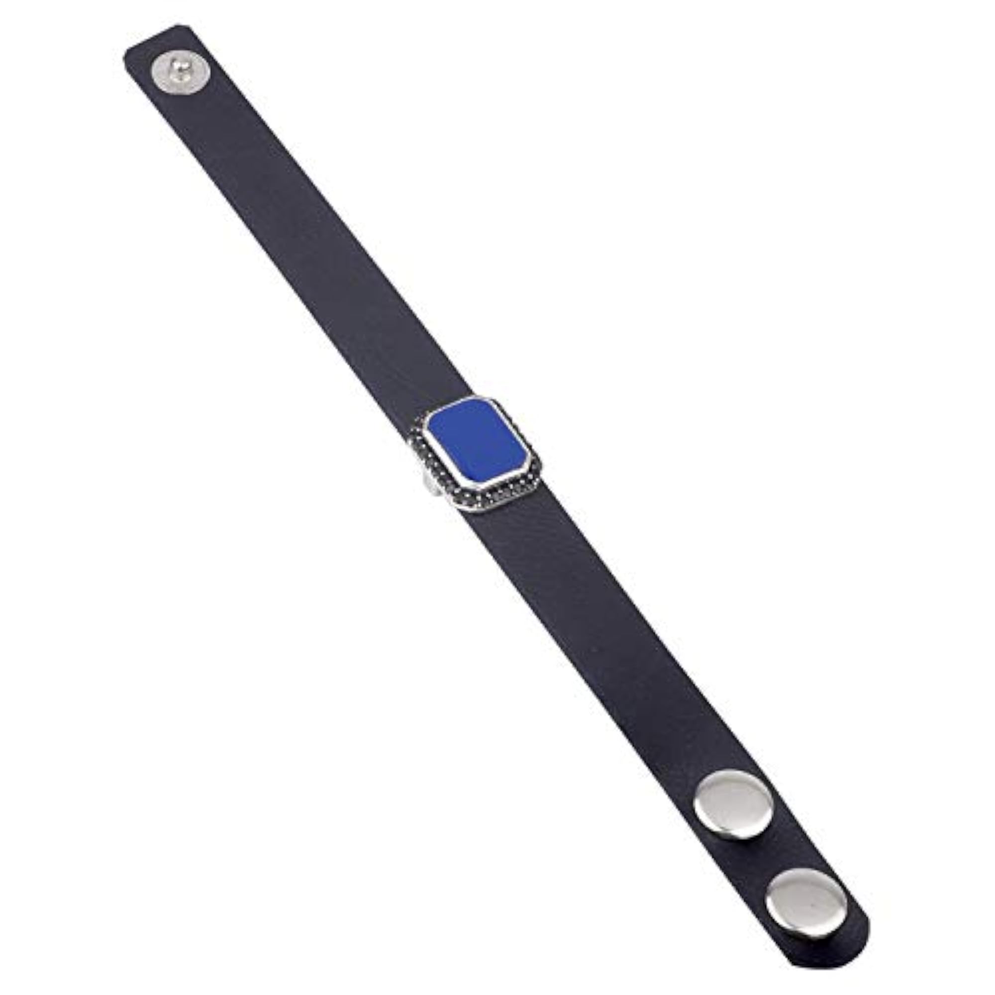 CZ Studded Leather Bracelet