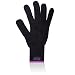 Black Heated Glove Heat Resistant Glove for Flat Iron Curling Irons Wand & Other Hot Hair Styling Tools By MyProStyler