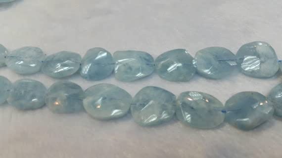 Aigue-marine véritable en perles facettées LKBEADS pour haute joaillerie