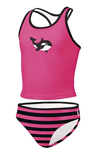 Beco Kinder Bikini-809 Bikinis, Pink/Schwarz, 116