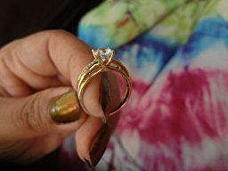 14K Yellow Gold Solid Wedding Engagement Ring - Size 6 #TOP5