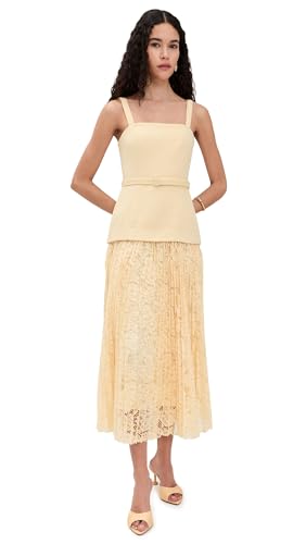 Amazon.com: ASTR the label Women's Mixed Media Tweed Maxi Dress, Yellow, XS  : Clothing, Shoes & Jewelry
