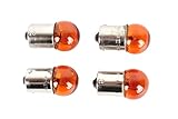 motorrad blinker 12v 10w Sicherheit: Die orange eingefärbten Glühlampen mit kleinem Kopf verfügen über ein E-Zeichen. Die Blinker entsprechen damit den europäischen Standards und sind für den Straßenverkehr zugelassen.