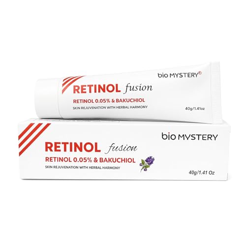 Image of Retinol 0.05 Fusion Cream with Bakuchiol Vitamin A for Fine Lines, Sun Spots, Anti-Aging - 40 Gram / 1.41 Oz
