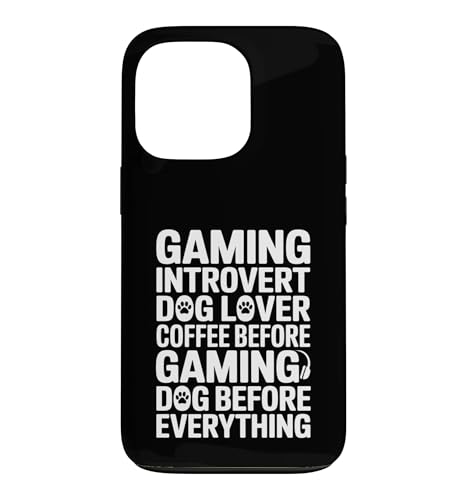 �Q�[�~���O ���� ���D�� �R�[�q�[ Before Gaming Dog Before �X�}�z�P�[�X iPhone 13 Pro �p