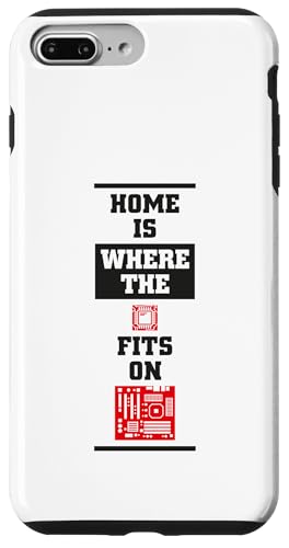 Funny Home Is Where CPU ���}�U�[�{�[�h�Ɏ��܂� �X�}�z�P�[�X iPhone 7 Plus/8 Plus �p