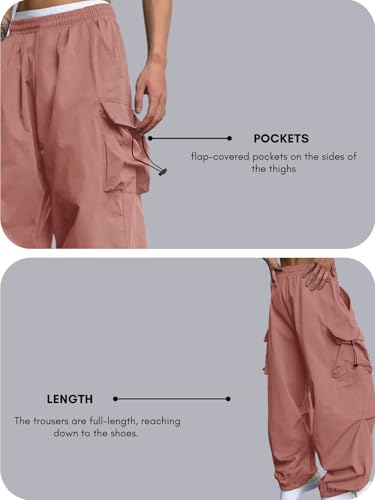 Image of GRECIILOOKS Men's Regular Fit Low Rise Cargos Trousers | Baggy Cargo Pants for Man | Loose Fit | Treck Pent with Multiple Pockets (Available in Plus Size)