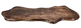 Farbe: Holz dunkelbraun natur XXL Holzbrett Schneidebrett Mangoholz Servierbrett Platte Holz braun Brett 80 cm