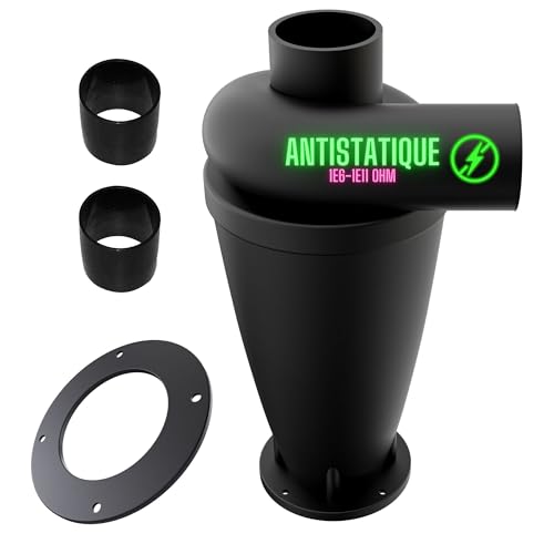 Dépoussiéreur cyclonique - Atelier d'aspiration - Système d'aspiration des copeaux - Dépoussiéreur cyclonique - Aspiration des copeaux pour aspirateur -...