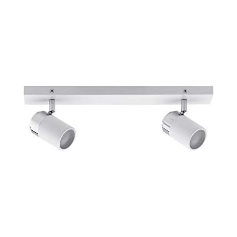 Paulmann 66711 Spotlight Zyli IP44 max 2x10W GU10 Weiß/Chrom 230V Metall 667.11 Deckenleuchte Lampe LED Deckenlampe Deckenstrahler ohne Leuchtmittel Cover