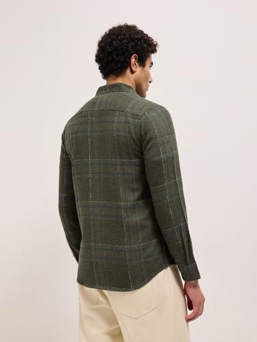 Image of THE Bear House Men's Checked Slim Fit Shirt