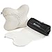 NATURECA Oreiller Memoire Forme - Oreiller Ergonomique Cervical - Oreiller Papillon Décontracter Les Muscles - Coussin en Mousse à mémoire de Forme - Taie Extra Gratuite et Un Sac de Transport.