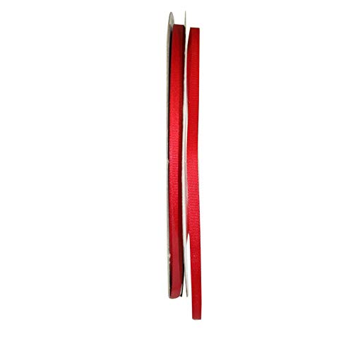 Reliant Ribbon 4900-065-01C Grosgrain Style Ribbon, 1/4 Inch X 100 Yards, Red