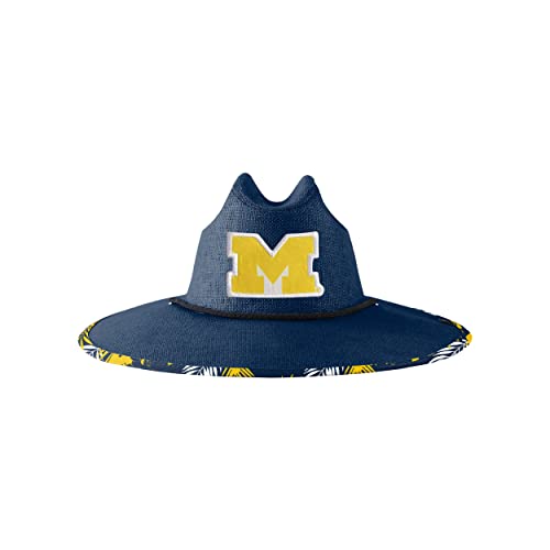 Image of FOCO Michigan Wolverines NCAA Team Color Straw Hat